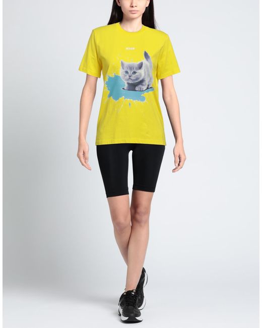 MSGM Yellow T-shirt