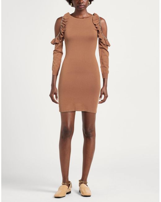 Cristinaeffe Brown Mini Dress