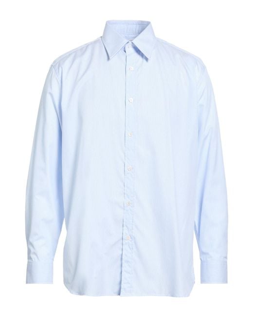 Dunhill Blue Shirt Cotton for men