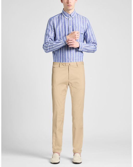 Tagliatore Natural Pants Cotton, Elastane for men