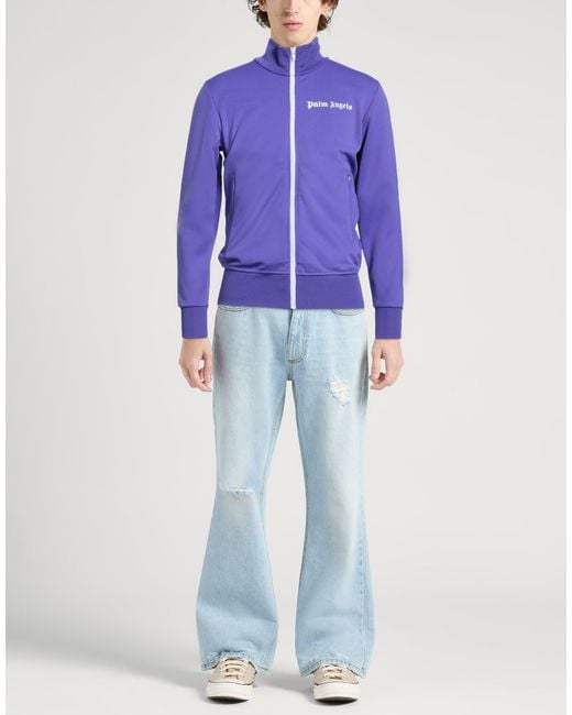 Palm Angels Purple Sweatshirt for men