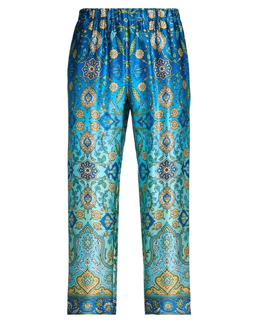 Pantamolle Blue Pants for men
