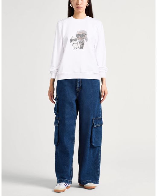 Karl Lagerfeld White Sweatshirts
