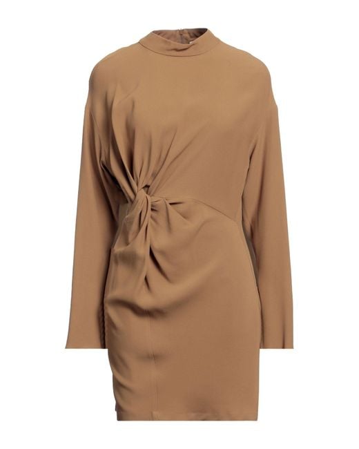 Erika Cavallini Semi Couture Brown Mini Dress