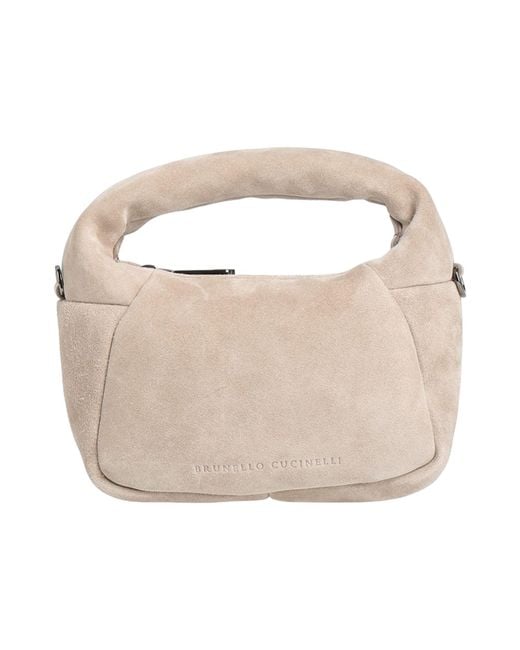 Brunello Cucinelli White Light Handbag Leather