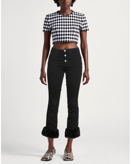 Liu Jo Black Jeans Cotton, Elastane