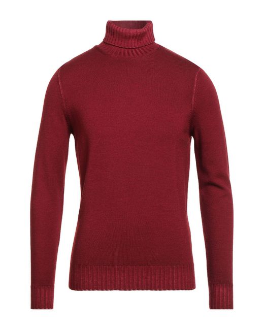Moorer Red Turtleneck for men