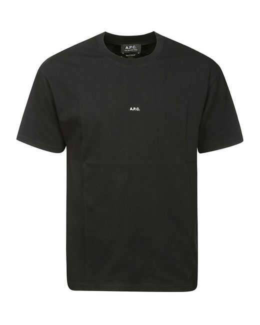 T-shirt di A.P.C. in Black da Uomo