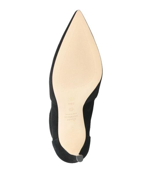 Stuart Weitzman Black Ankle Boots Leather