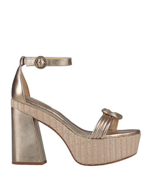 Alexandre Birman Metallic Sandals Leather