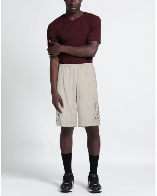 44 Label Group Gray Shorts & Bermuda Shorts Cotton for men