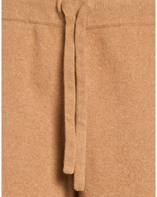 Roberto Collina Natural Camel Pants Wool