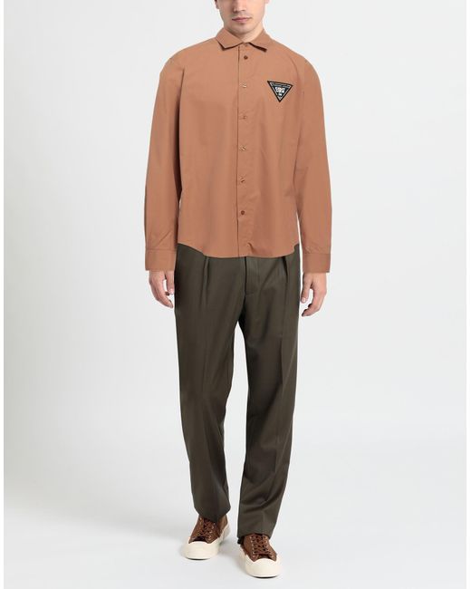 Versace Brown Shirt Cotton for men