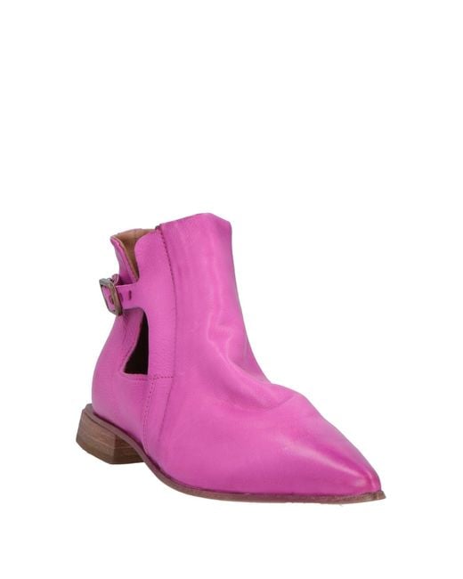 A.s.98 Pink Ankle Boots