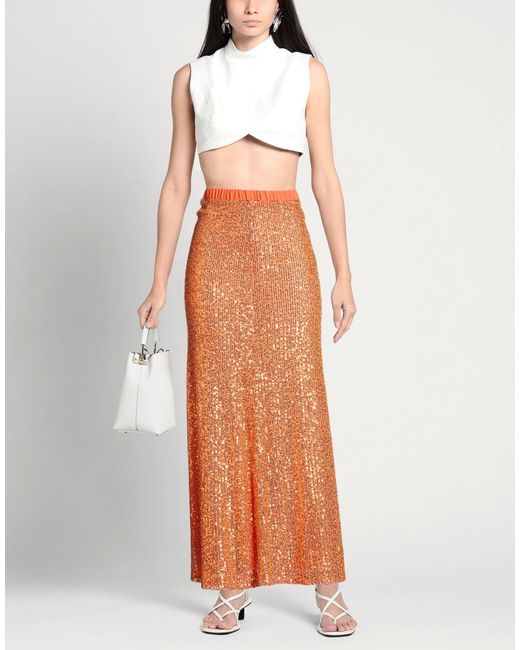 Babylon Orange Maxi Skirts