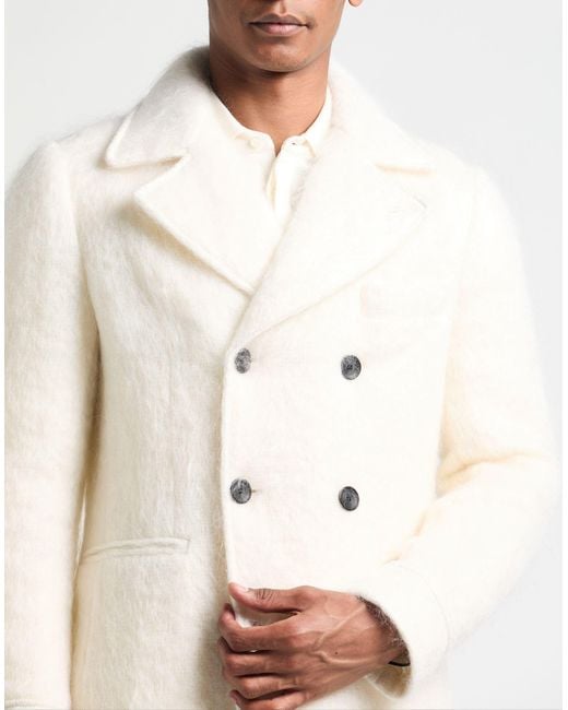 Il Cappottino White Coat Mohair Wool, Wool, Polyamide for men