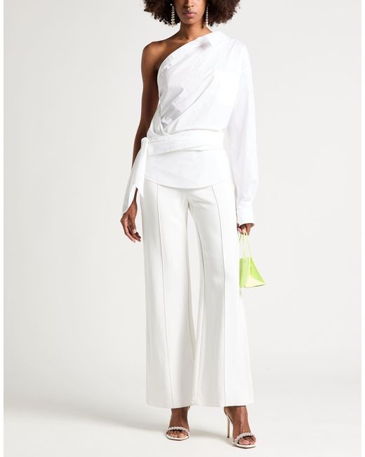 Moschino White Couture Top Cotton, Elastane
