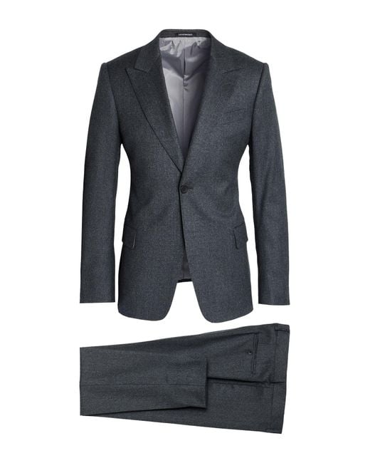 Emporio Armani Blue Suit Virgin Wool for men