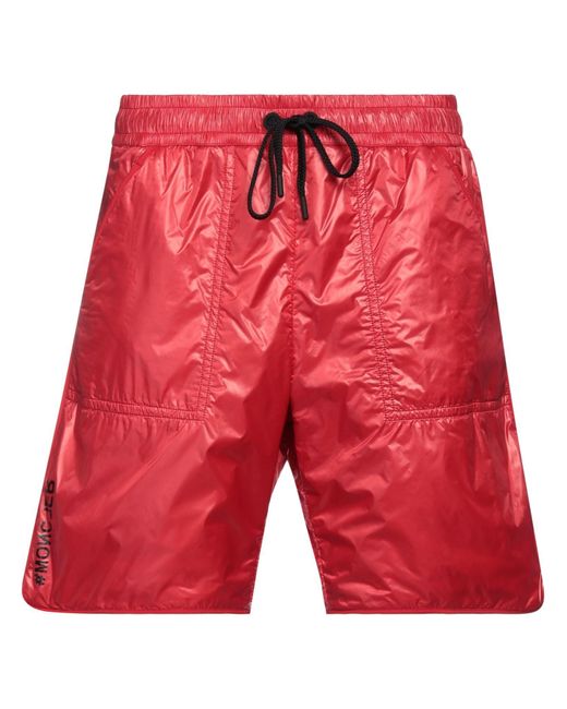 3 MONCLER GRENOBLE Red Shorts & Bermuda Shorts for men