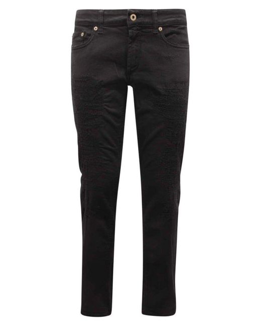 Pantalon en jean Dondup en coloris Black