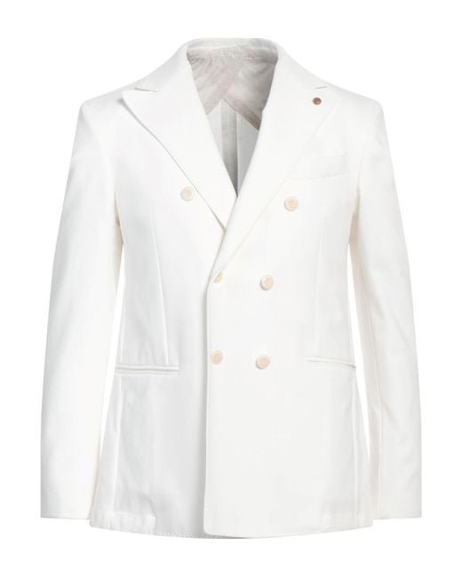 Barbati White Blazer for men