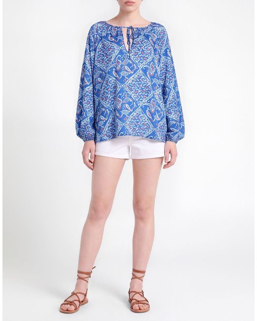 FIORELLA RUBINO Blue Top Polyester