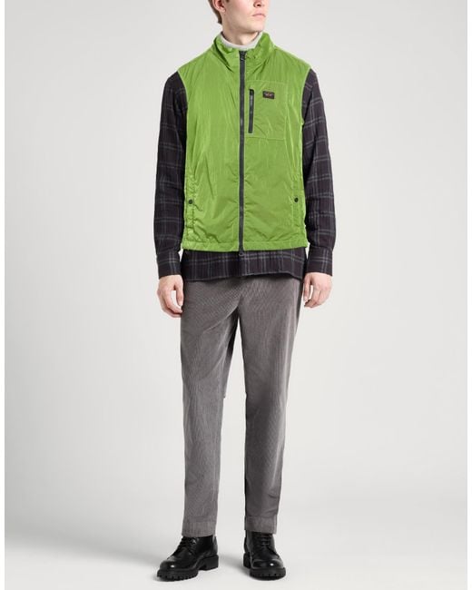Paul & Shark Green Light Vest Nylon for men