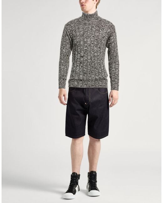 Lardini Gray Turtleneck Wool for men