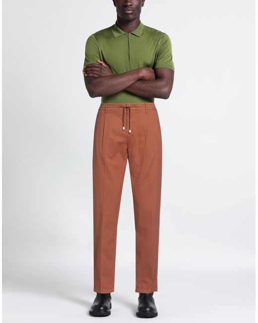 Yan Simmon Brown Trouser for men
