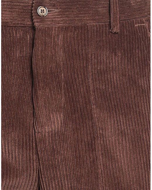 Daniele Alessandrini Brown Pants Polyester, Polyamide, Elastane for men