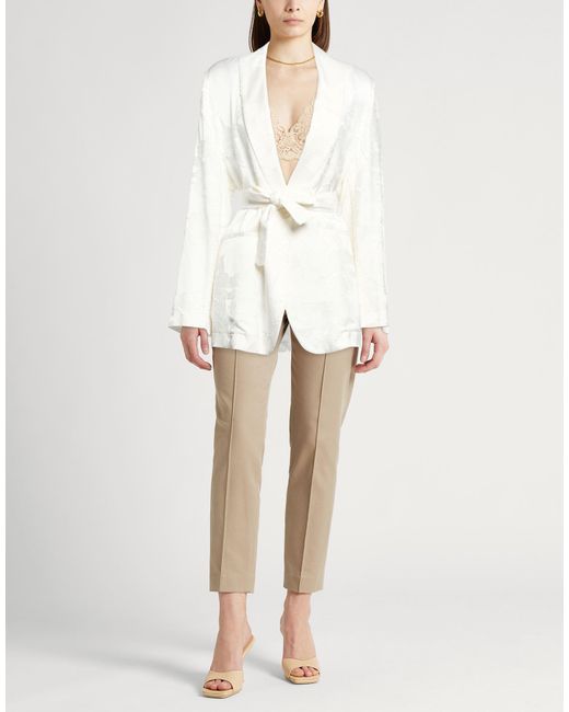 Semicouture White Blazer Viscose