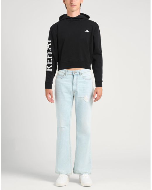 Replay Black Sweatshirt Cotton for men