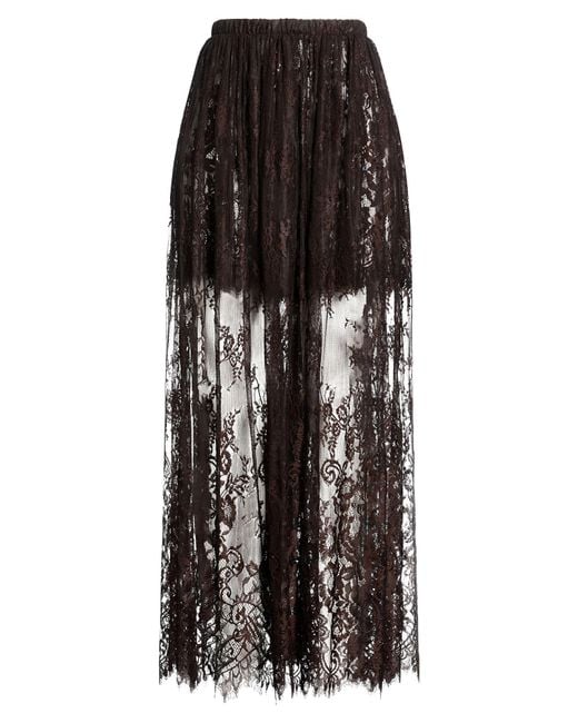 ViCOLO Black Dark Maxi Skirt Polyester