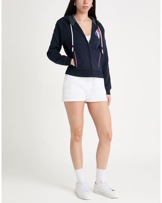 North Sails Blue Sweatshirt Polyester, Cotton, Elastane