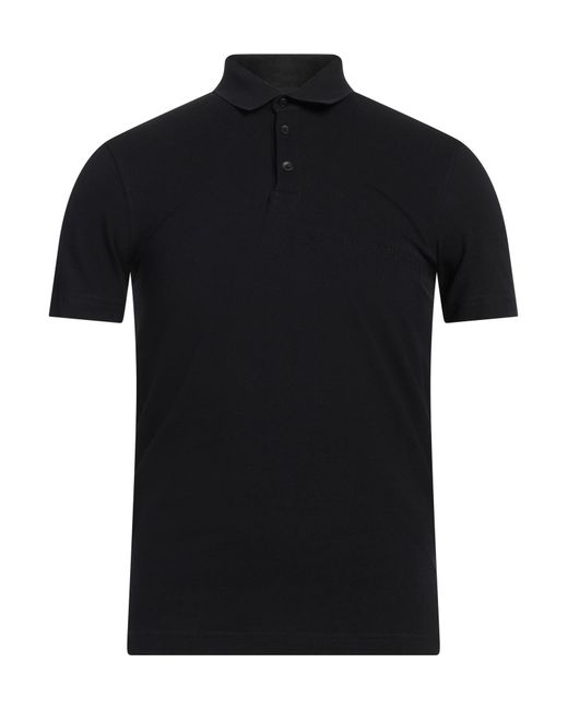 ARMANI EXCHANGE Black Polo Shirt Cotton for men
