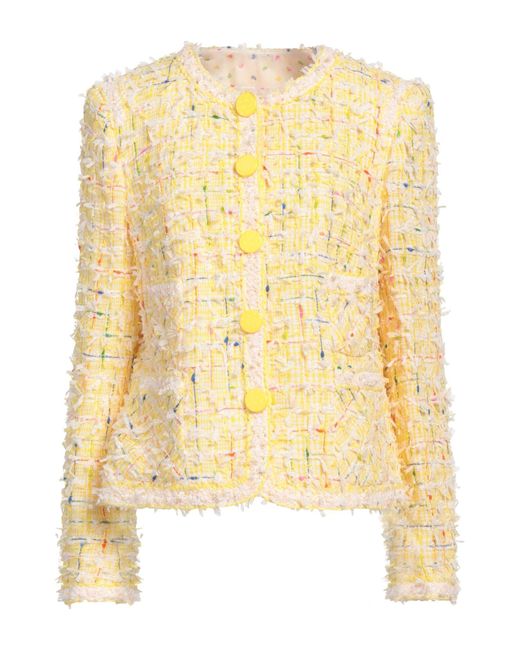 Maison Common Yellow Jacket Cotton, Polyamide, Polyester