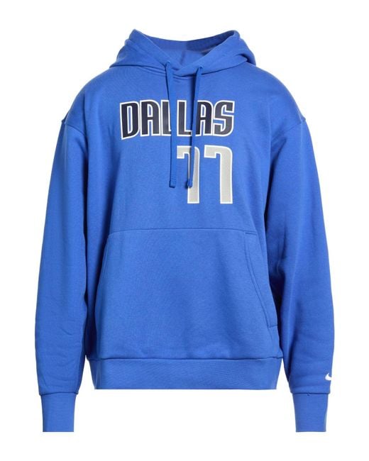 Nike Blue Sweatshirt Cotton, Polyester for men