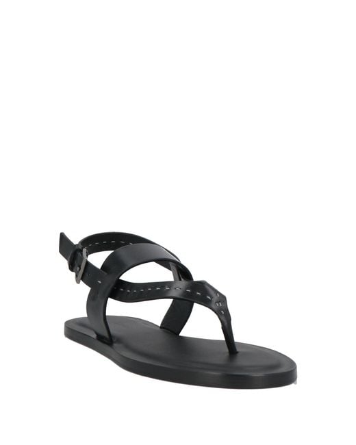 Max Mara White Thong Sandal Leather