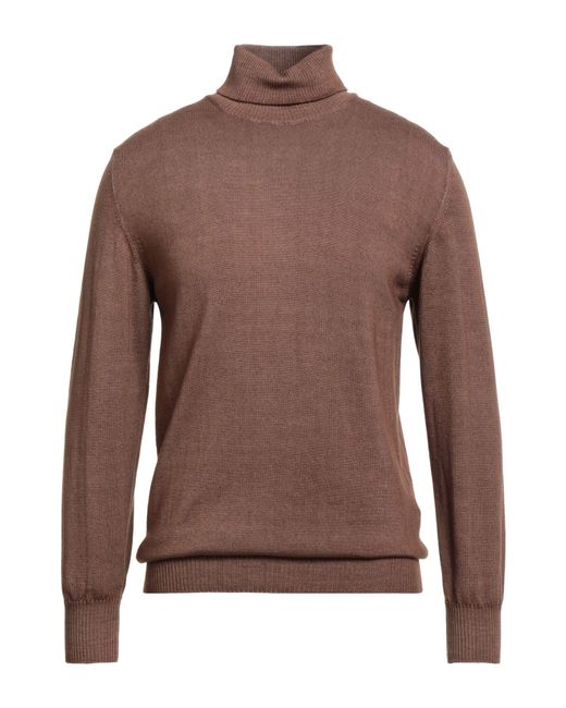 Officina 36 Brown Turtleneck for men