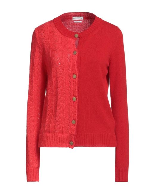 Ballantyne Red Cardigan Wool, Mohair Wool, Polyamide, Cashmere, Silk