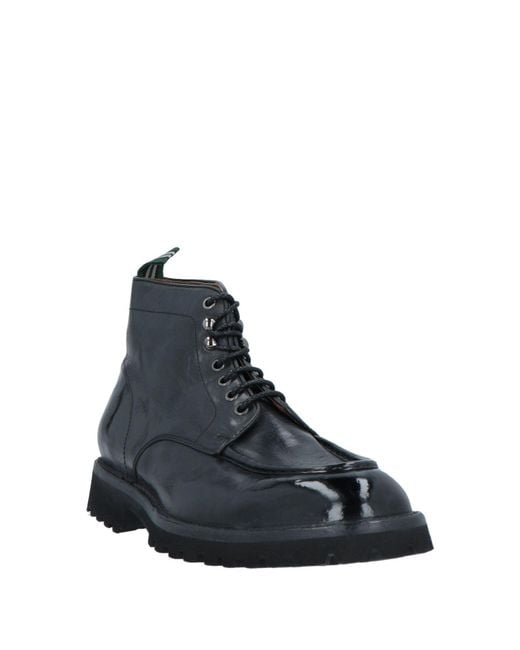 Green George Black Ankle Boots for men