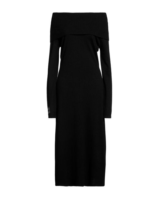 Blugirl Blumarine Black Midi Dress