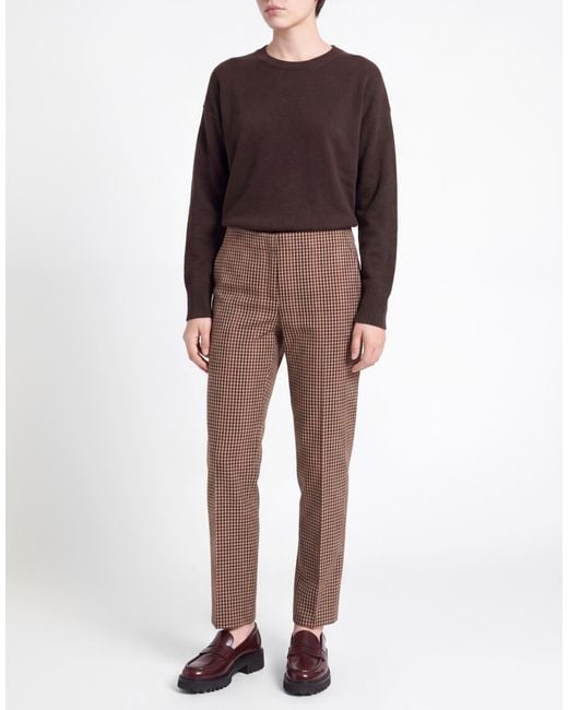 Dries Van Noten Brown Sand Pants Wool
