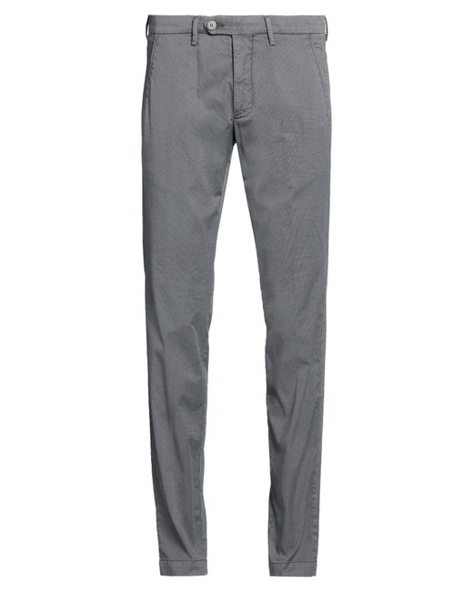 Michael Coal Gray Pants Cotton, Polyester, Elastane for men