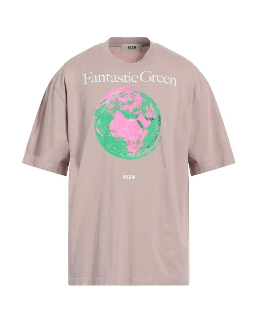 T-shirt MSGM pour homme en coloris Pink