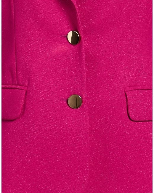 Hanita Pink Fuchsia Blazer Polyester, Elastane