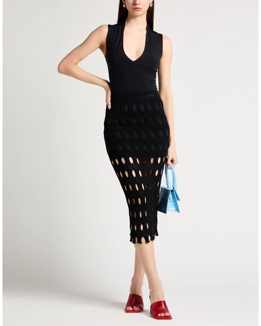 Pinko Black Midi Skirt