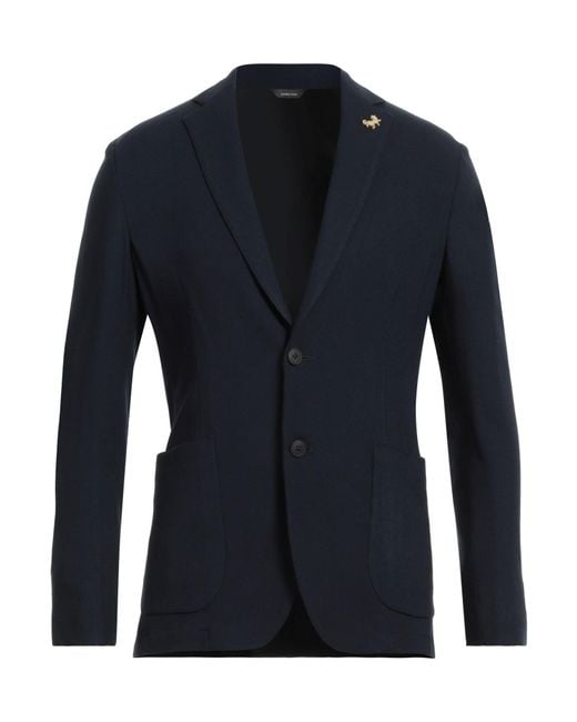 Tombolini Blue Running Blazer Viscose, Polyamide, Elastane for men