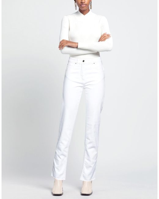 19.70 Nineteen Seventy White Jeans