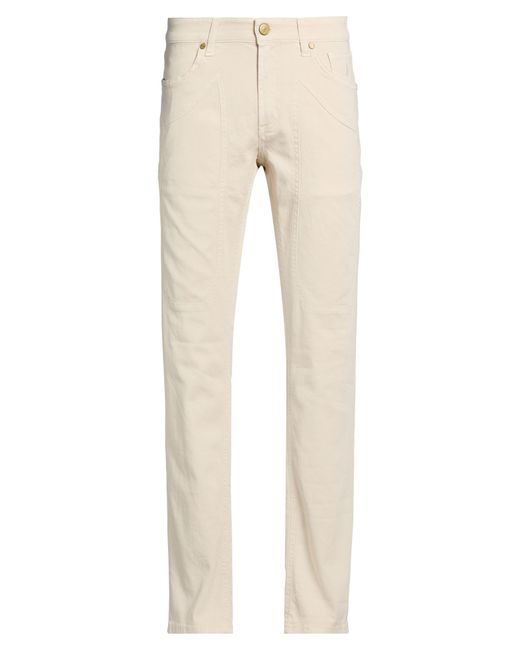 Jeckerson Gray Pants Cotton, Elastane for men